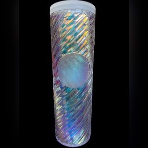 Starbucks Christmas 2022 Iridescent Tumbler Coffee Cup Travel GUC
